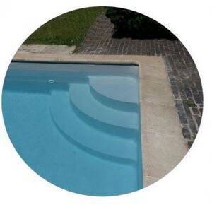 Escalier droit relax sous liner : 4 marches : 2.00 x 1.20 m