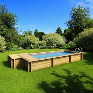 Piscine urbaine 6.00x2.50, GR, Ht:1.33 + volet Automatique + coffre + filtre a sable