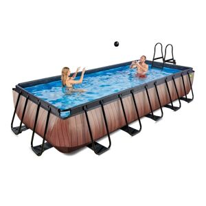 Piscine autoportante Wood 540x250x122 cm avec filtre a cartouche