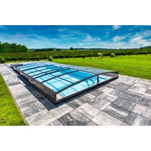 Abri piscine SYDNEY CLEAR A 350 a 635 x 48 cm