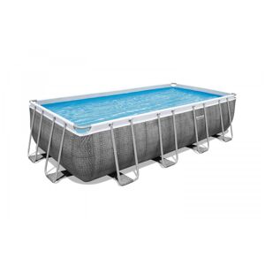 Piscine tubulaire Power Steel rotin gris : 549 x 274 x 122 cm