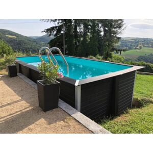 Piscine composite rectangulaire 4/3 Edaline Pool : 5.76 x 4.44 x 1.47m