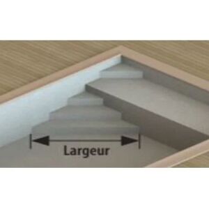 Forfait escalier 75/100eme IMPRIME ou 2030 banquette + escalier sous plage  3.00