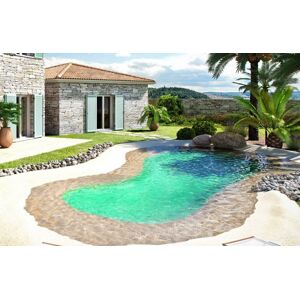 Kit de 100 m² piscine avec plage en caoutchouc