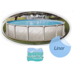 Liner 75/100eme piscine hors-sol Albatica ronde 4.57 x 1.32 m Bleu ciel