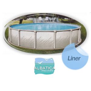 Albatica Liner 75/100ème piscine hors-sol Albatica ronde 4.57 x 1.32 m Bleu ciel