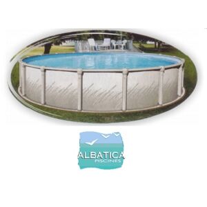 Liner 75/100eme piscine hors-sol Albatica ronde 5.49 x 1.32 m Bleu ciel