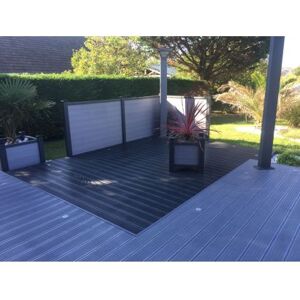 Pack 10 m² : Terrasse composite LISA + accessoire pose