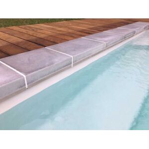 Margelle piscine a retombee MOERIE : bassin de 10.00 x 5.00 m