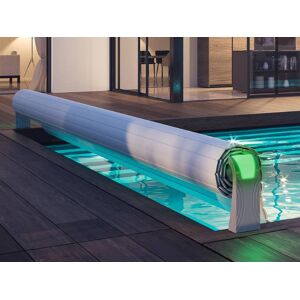 abri blue Volet piscine OPEN Aero : 6.00 x 3.03 m MAXI + connecte + LED