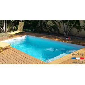 Piscine coque de 10 m2 Serre chevalier 430X230X150M filtration Palette box