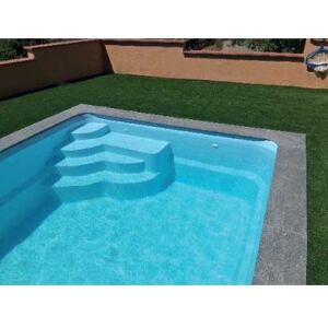 Piscine coque Phocee 480 x 320 x 150 m LUXE local enterre Capot Plat