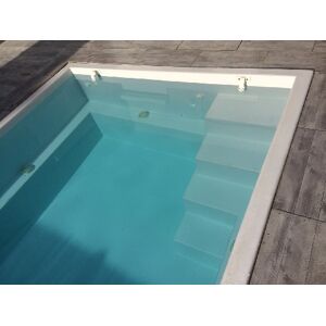 Piscine coque Naples 477 x 252 x 140 m LUXE local enterre Capot Plat