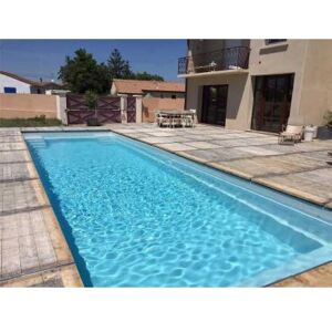 Piscine coque Sparte 11 : 11.10 x 3.70 x 1.50 m + LUXE + Système filtration en kit