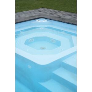 Piscine coque MENPHIS 1 770 x 380 x 150 m ECO pieces a sceller sans filtration