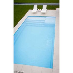 Piscine coque BYZANCE 10 : 10.20 x 4.20 x 1.50m + LUXE + local enterre Capot Plat