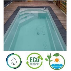 Piscine coque Rome 443 x 256 x 145 m LUXE Filtration en kit ecologique