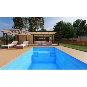 Piscine coque Olympie 5 320 x 620 x 148 m ECO pieces a sceller sans filtration