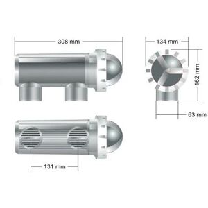 Astral Pool Vase Porte-cellule Tecno 2012 modele DT-7/12 (IDEGIS)