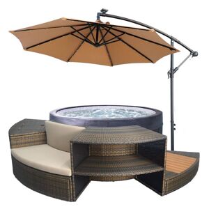 Spa semi rigide NetSpa VITA + 5 Mobiliers + Parasol