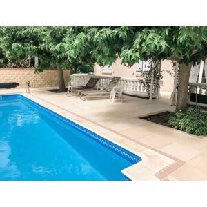 Margelle piscine plate TOULOUSAINE : bassin de 12.00 x 6.00 m