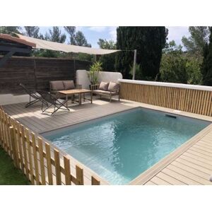 Piscine en kit beton carre 5 x 5 m LUXE