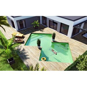 Kit Piscine Polystyrene Luxe DIAMOND : 2x (3.00 x 3.00 x 1.50 m)