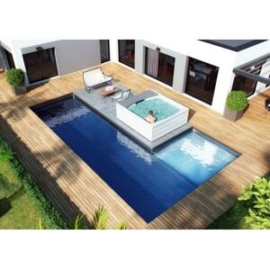 Kit piscine Luxe - Poseidon 9 x 3 x 1.50 m + 3 x 3 x 0.50 m