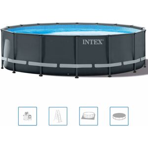 INTEX Ultra XTR Frame Pools Set Piscine 732 x 132 cm avec filtration 26340GN - Publicité