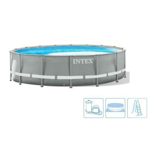 INTEX Prism Frame Pools Piscine 457 x 122 cm avec filtration a cartouche 26726NP