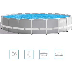 INTEX PRISM FRAME POOLS SET Piscine 610 x 132 cm avec filtration a cartouche 26756NP