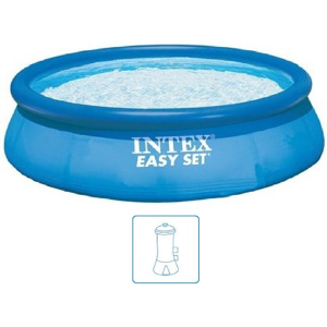 INTEX Easy Set Pool Piscine gonflable 366 x 76 cm avec filtration a cartouche 28132NP