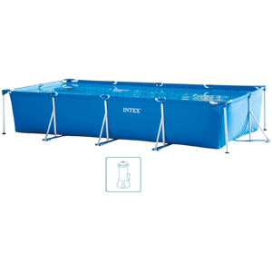 INTEX SMALL FRAME POOLS Piscine 450 x 220 x 84 cm avec filtration a cartouche 28274NP