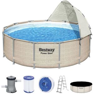 BESTWAY Power Steel Piscine hors sol ronde, 396 x 107 cm 5614V