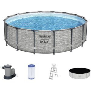 BESTWAY Steel Pro Max Piscine hors sol ronde, 488 x 122 cm 5619E