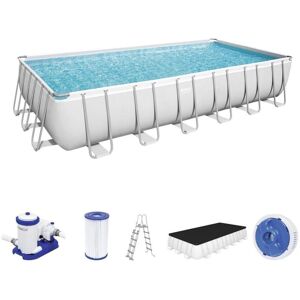 BESTWAY Power Steel Piscine hors sol rectangulaire, 732 x 366 x 132 cm 56474