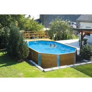 Piscine Bois Hors-Sol Korfu + Kit 20,4 m3 (3,76x7,14) - Weka