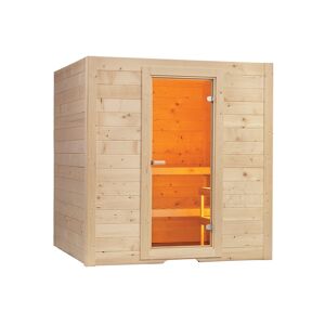 Sentiotec Sauna d’intérieur en bois d’épicéa 5 places 195 x 187 cm – Basic Large - Publicité
