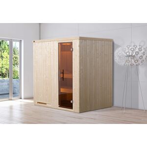 Sauna traditionnel en bois massif 194 x 144 cm - Halmstad