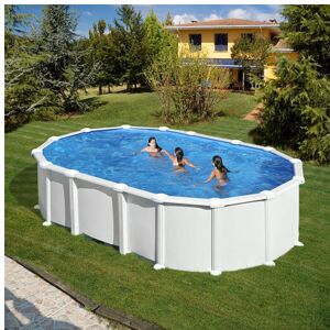 GRE Piscine acier Gre ovale Haiti 634 x 399 x H132 cm Filtre a sable