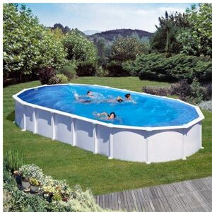 GRE Piscine acier Gre ovale Haiti 815 x 490 x H132 cm Filtre a sable