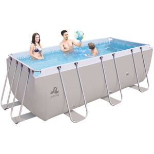 Piscine 400 x 200 x H99 cm Jilong Passaat tubulaire Grise