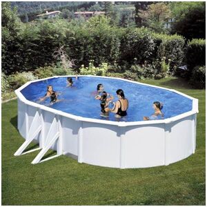 GRE Piscine acier Gré ovale Bora Bora 527 x 327 x H.122 cm - Filtre à cartouche