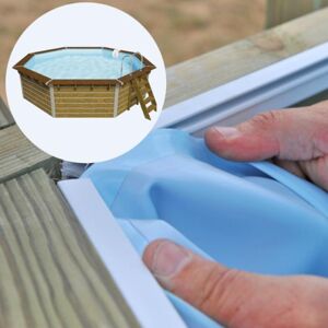 SwimExpert Liner compatible piscine Blooma Kari Ø460 H130 cm - bleu - 75/100ème