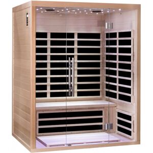 Sauna infrarouge panneaux carbone 2220W LUXE 3 places - SNÖ