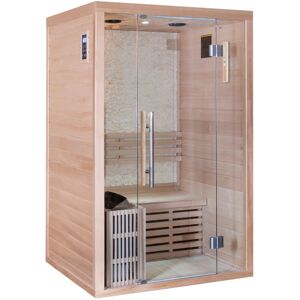 Sauna traditionnel LUXE 2 places SNÖ + poêle SAWO 3000W - Publicité