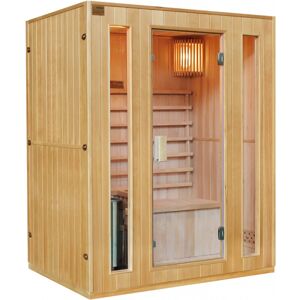 Sauna traditionnel 3 places + poêle HARVIA 3500W - SNÖ - Publicité