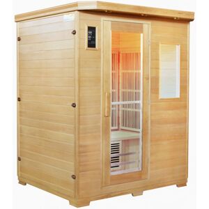 Sauna infrarouge panneaux fibre de carbone 1750W 3 places - Snö