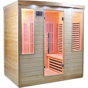 Sauna infrarouge panneaux carbone 3100W 4 places - SNÖ - Publicité