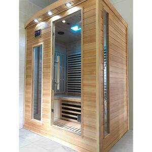 Sauna infrarouge panneaux carbone 2250W 3 places - SNÖ - Publicité